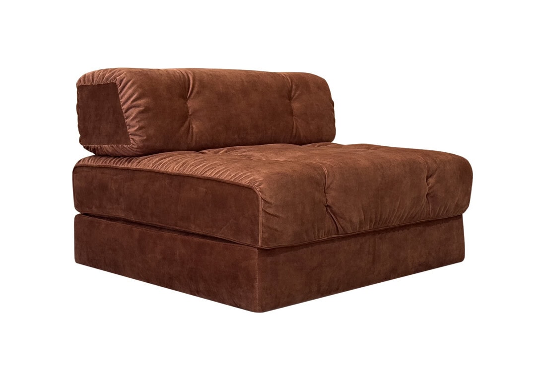 Wittmann Atrium Sofa: Single Riviera Copper Upholstery