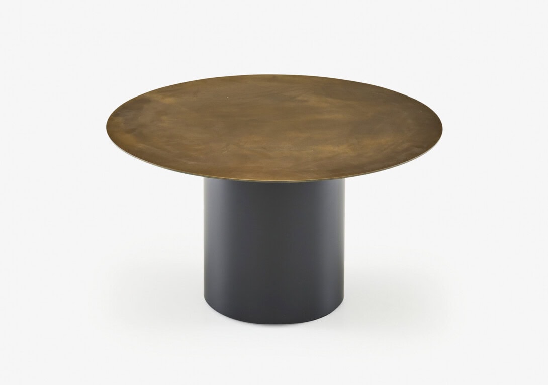 Ligne Roset: Oxydation Low Table - Oxidised Brass
