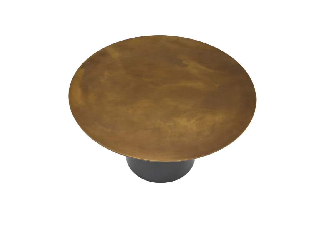 Ligne Roset: Oxydation Low Table - Oxidised Brass