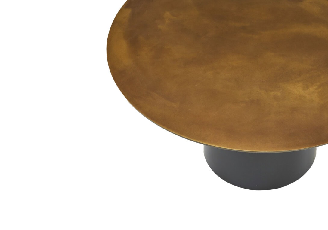 Ligne Roset: Oxydation Low Table - Oxidised Brass