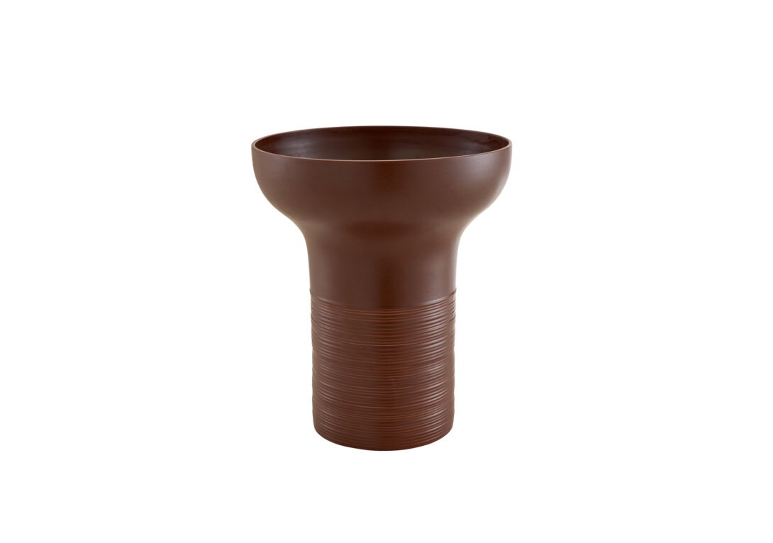 Ligne Roset Empreintes Vase: Large Chocolat