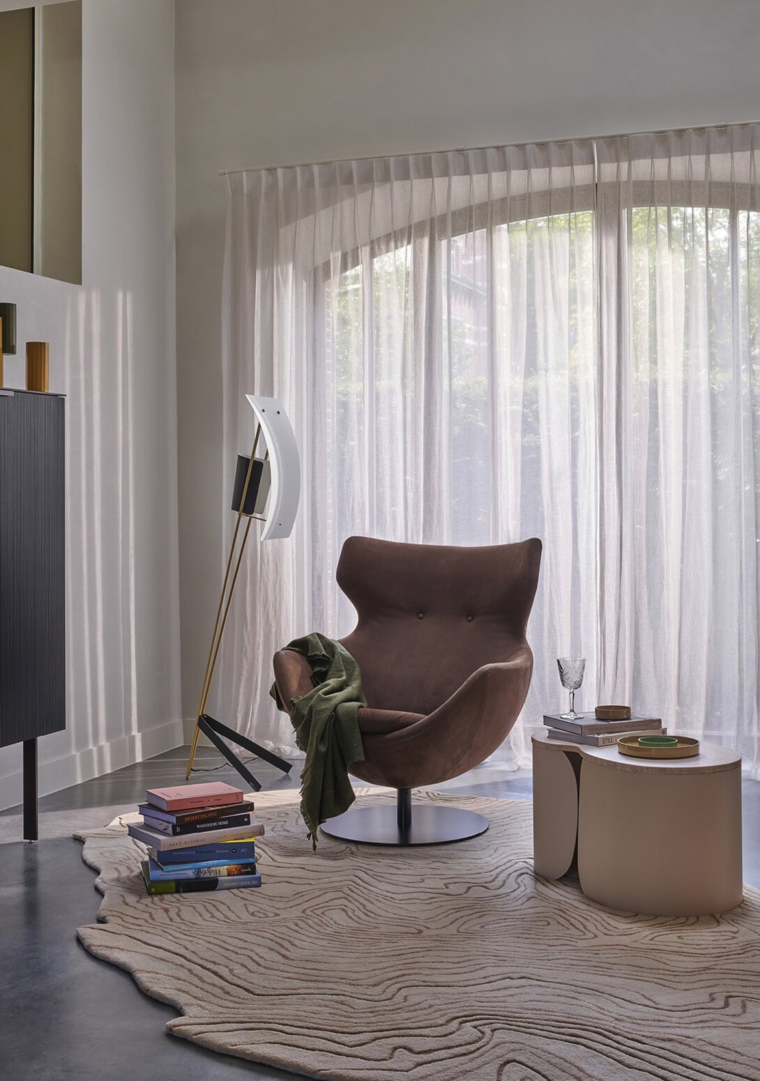 Ligne Roset Jupiter Armchair with Pukka Ocassional Table