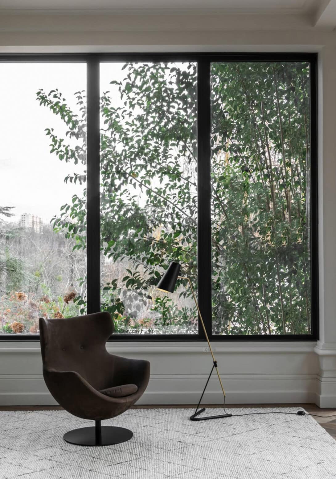 Ligne Roset Jupiter Armchair with G21 Floor Lamp