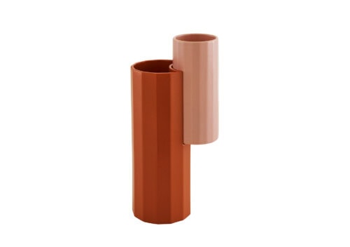 Ligne Roset Dalia Vase 2 in 1: Rose and Cinnamon