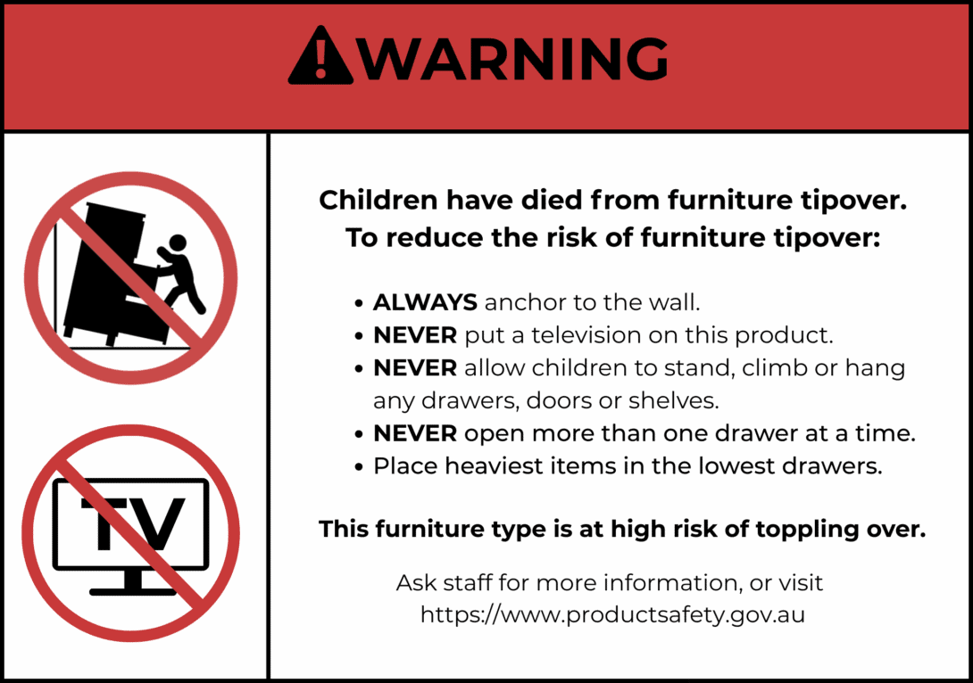 ACCC WARNING-Category-1-Ecomm-Clothes-Storage-Bookcase_Borders