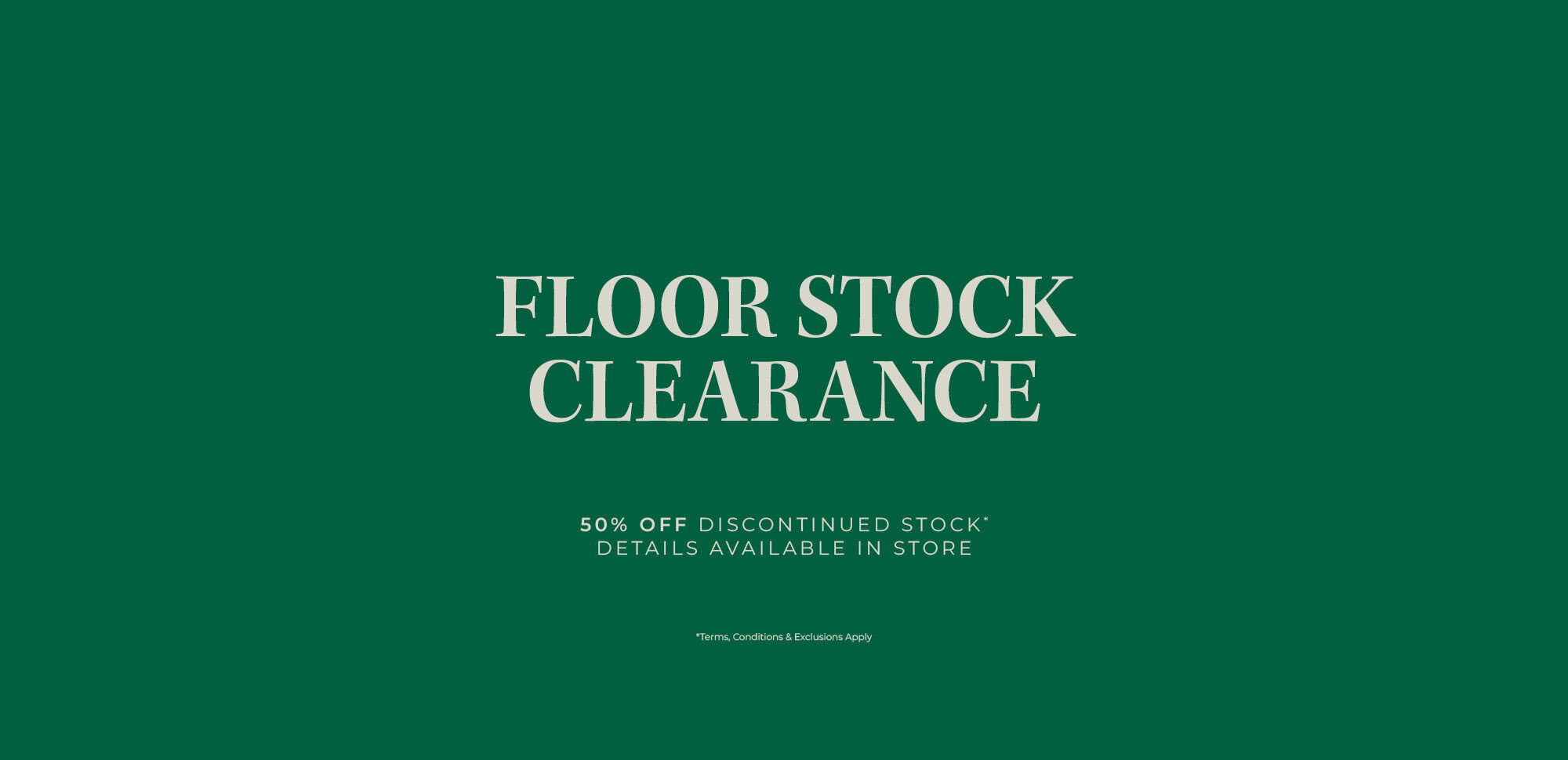 DOMO FLOOR STOCK CLEARANCE 2026