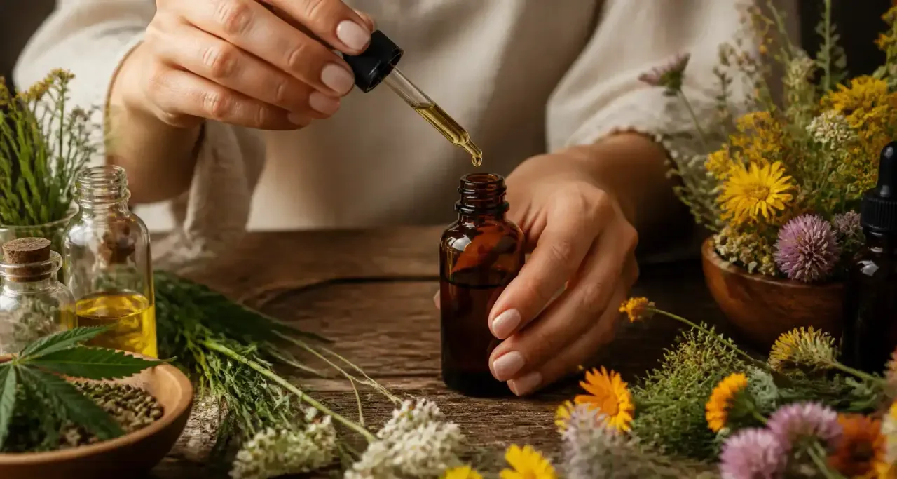 S&eacute;rum maison &agrave; l'huile de chanvre, cosm&eacute;tique naturel