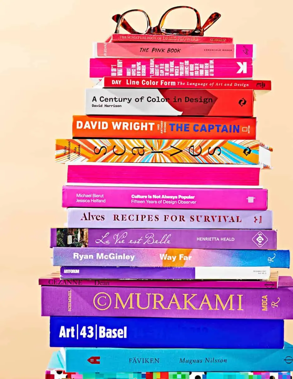 colorful stack of books