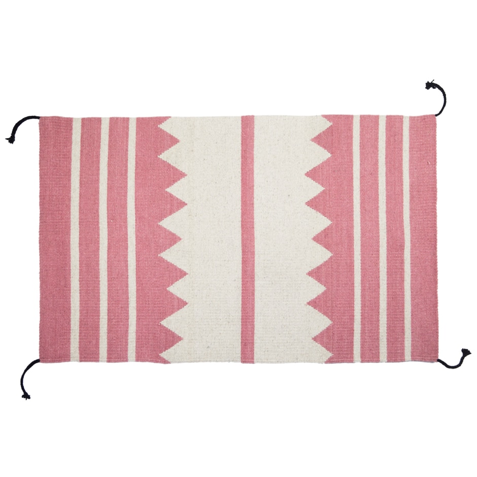 dusty rose ivory rug