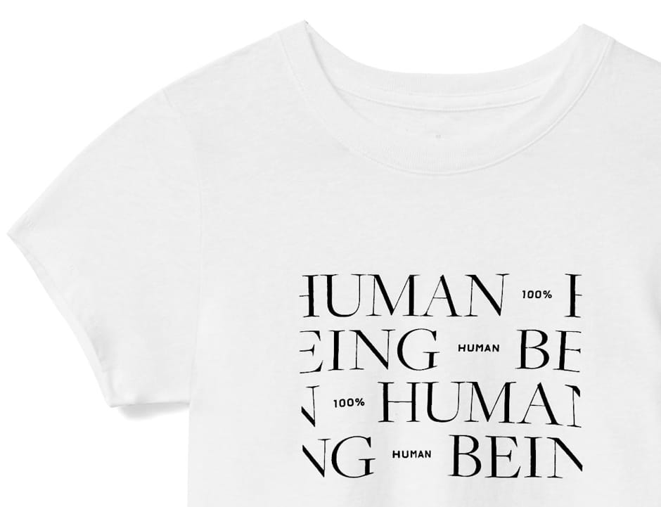 everlane 100% human tee