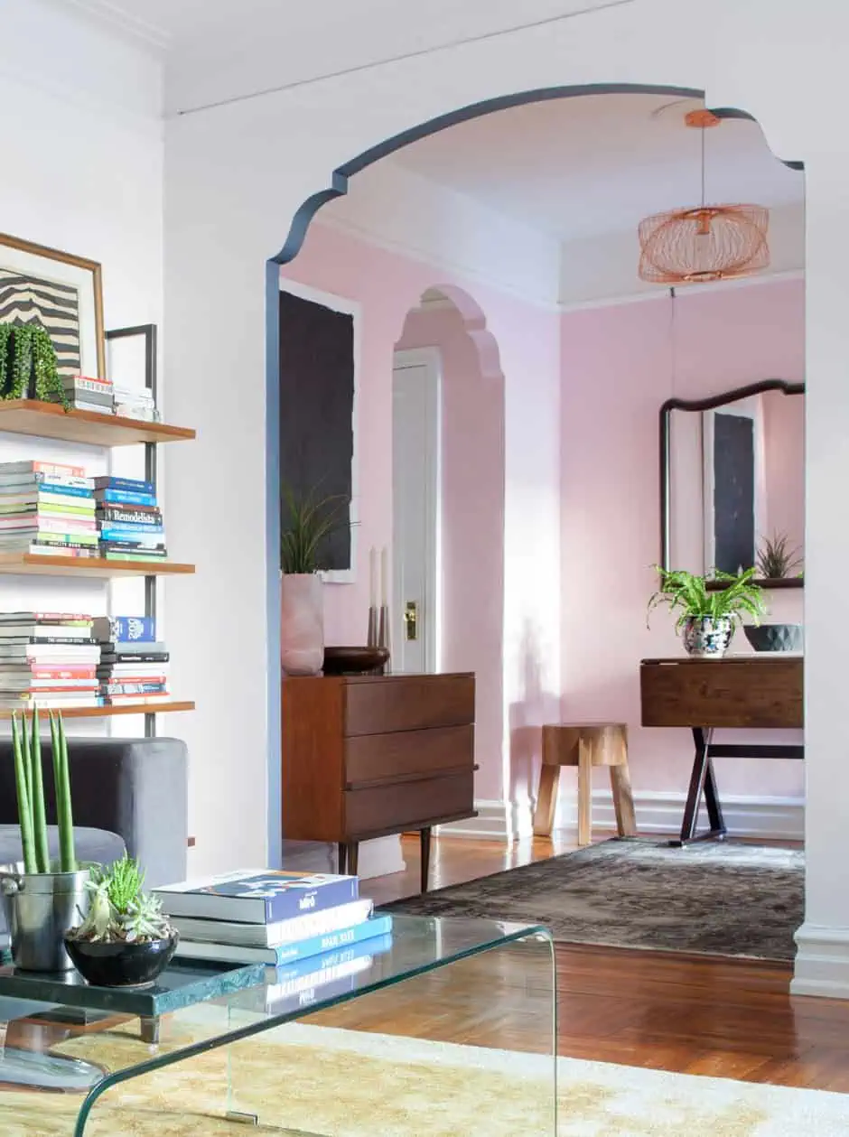 cut out entry way between rooms in house