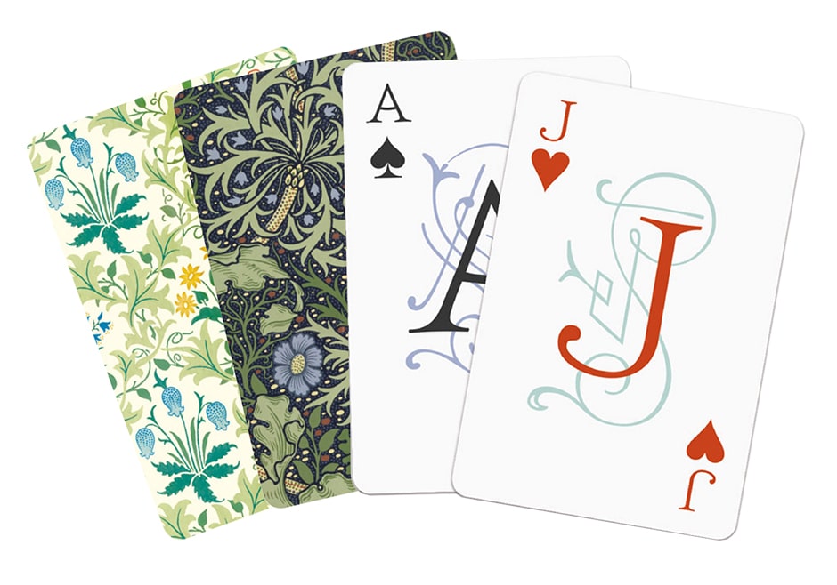 william morris playing cards