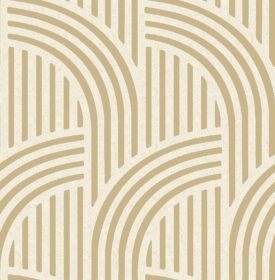 Beige and gold geometric pattern with curved and linear designs