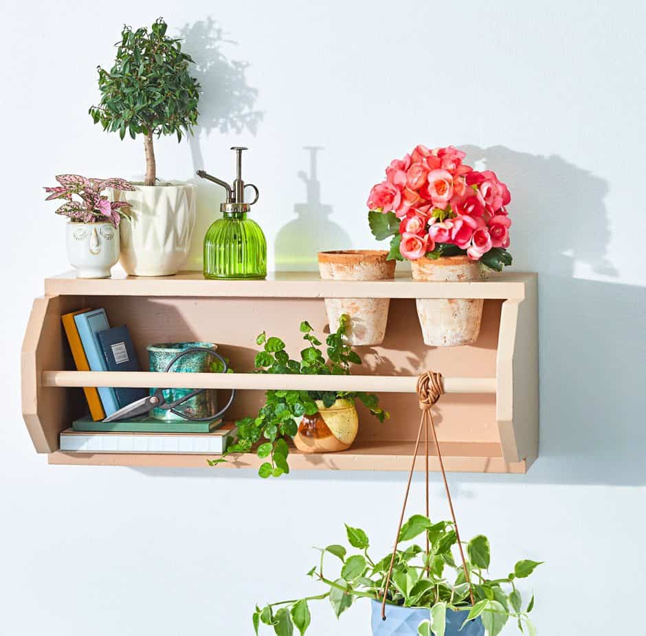 diy plant shelf