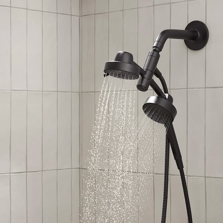 Black shower head