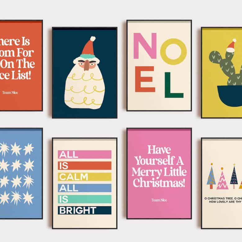 christmas art prints