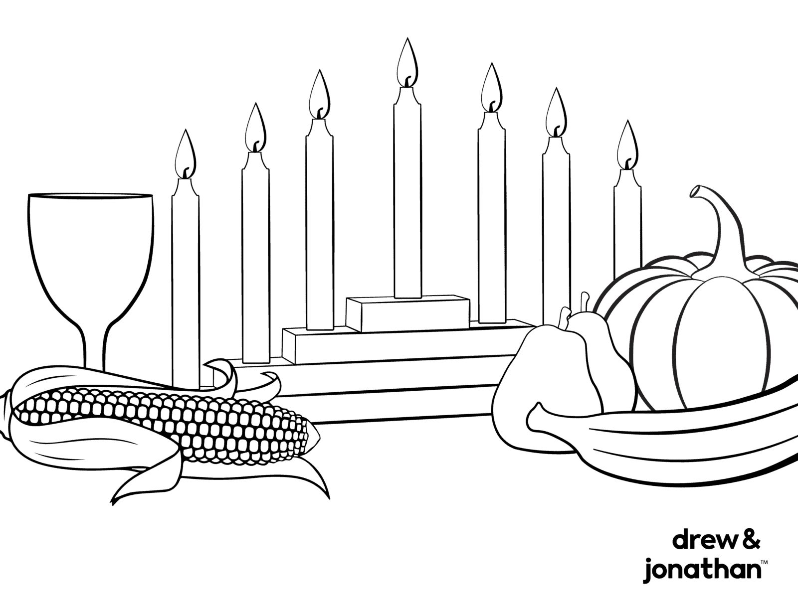 kwanzaa coloring page