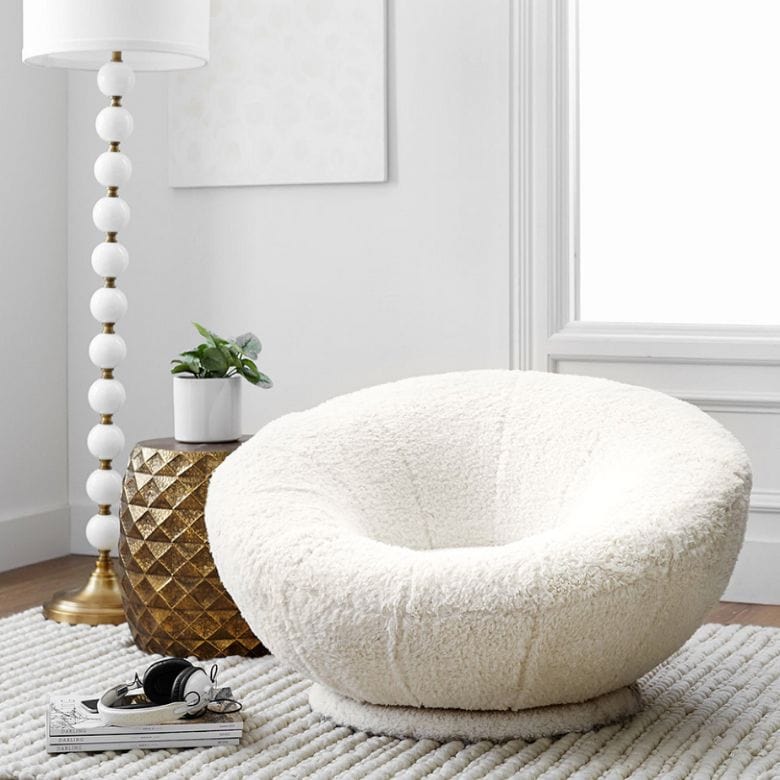 sherpa kids swivel chair
