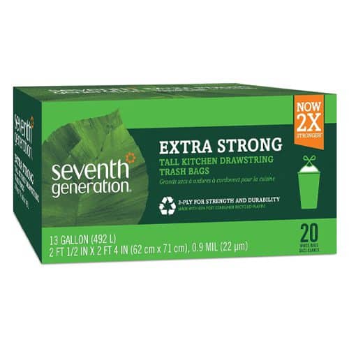seventh generation compostable 13-gallon trash bags
