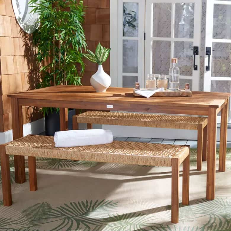 Mambo 66.9'' Rectangular 6 - Person Outdoor Dining Set