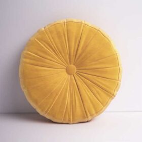 yellow throw pillow