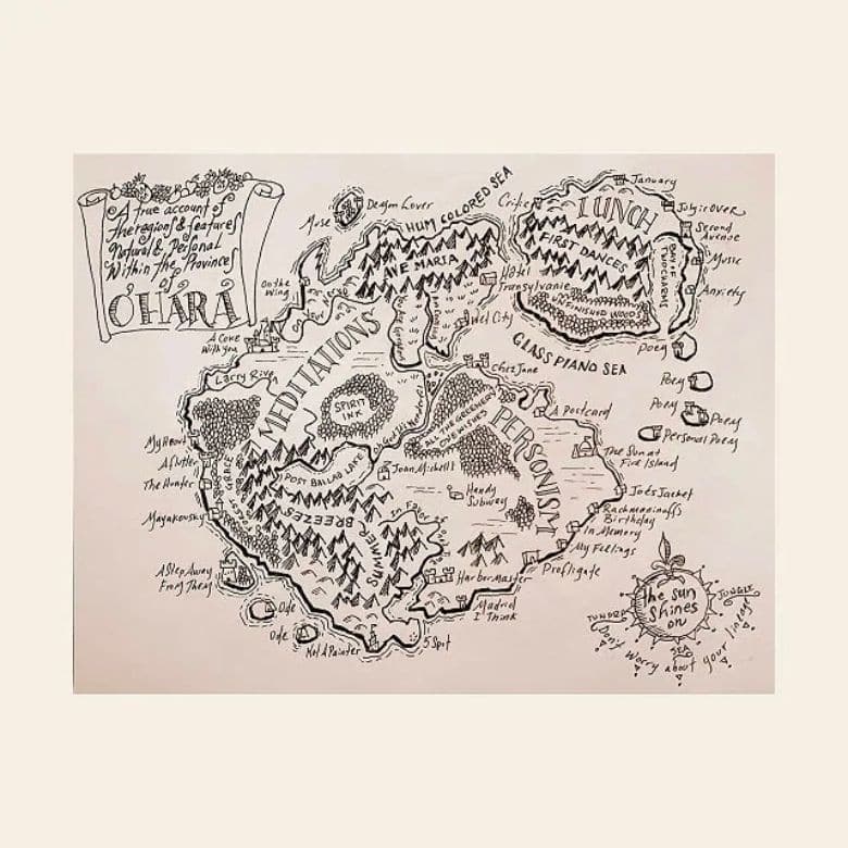 customized map decor