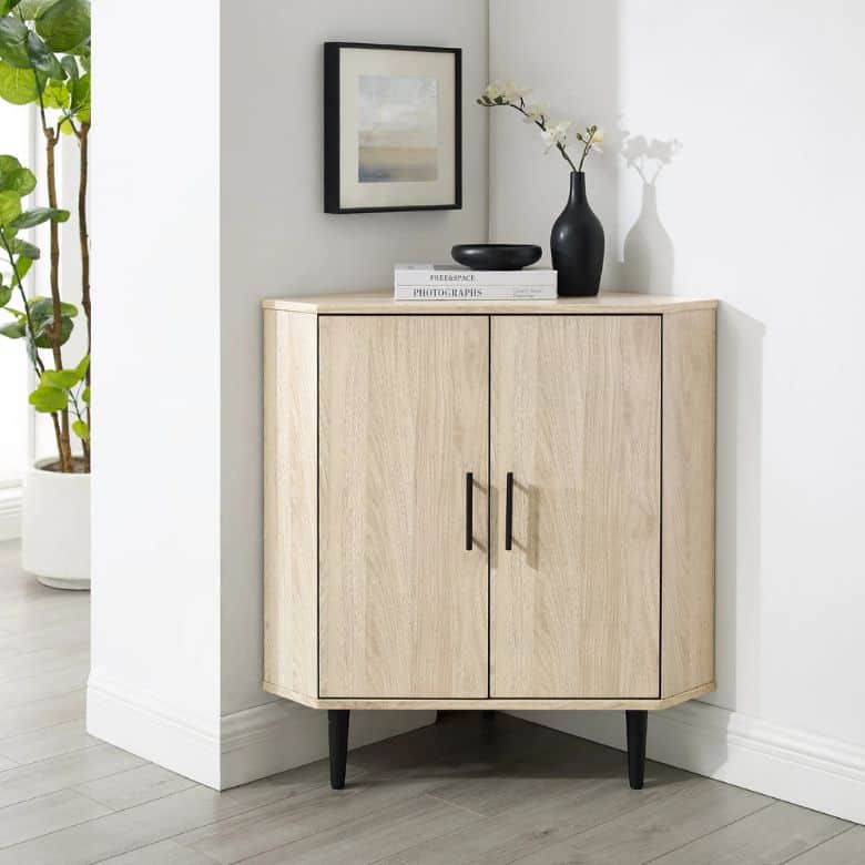 wooden corner cabinet
