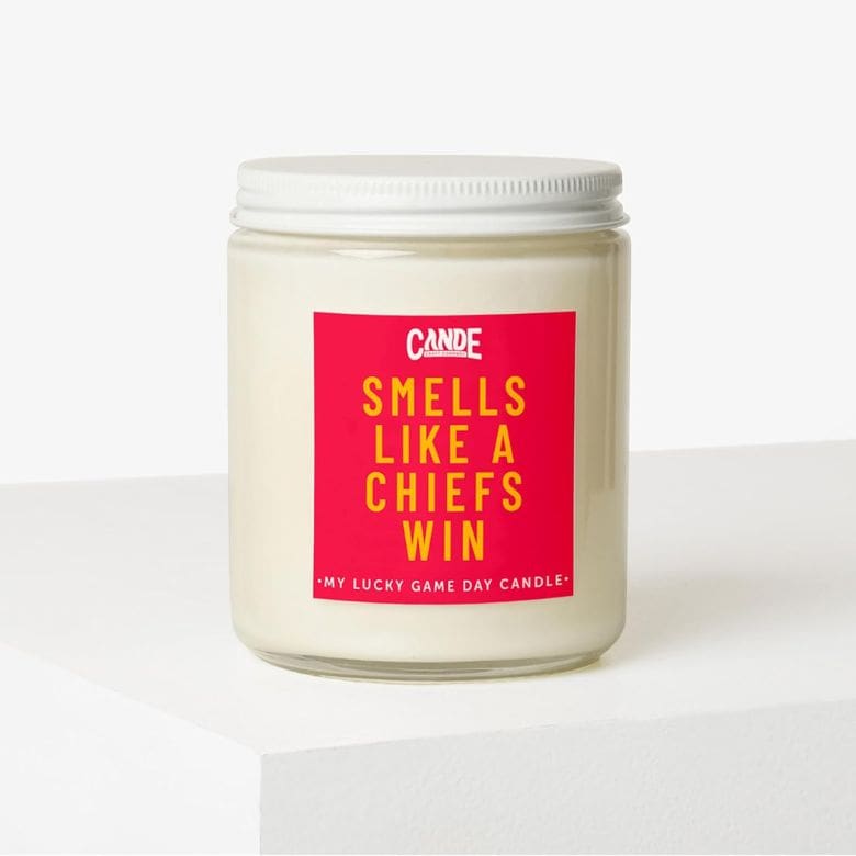 football themed candle