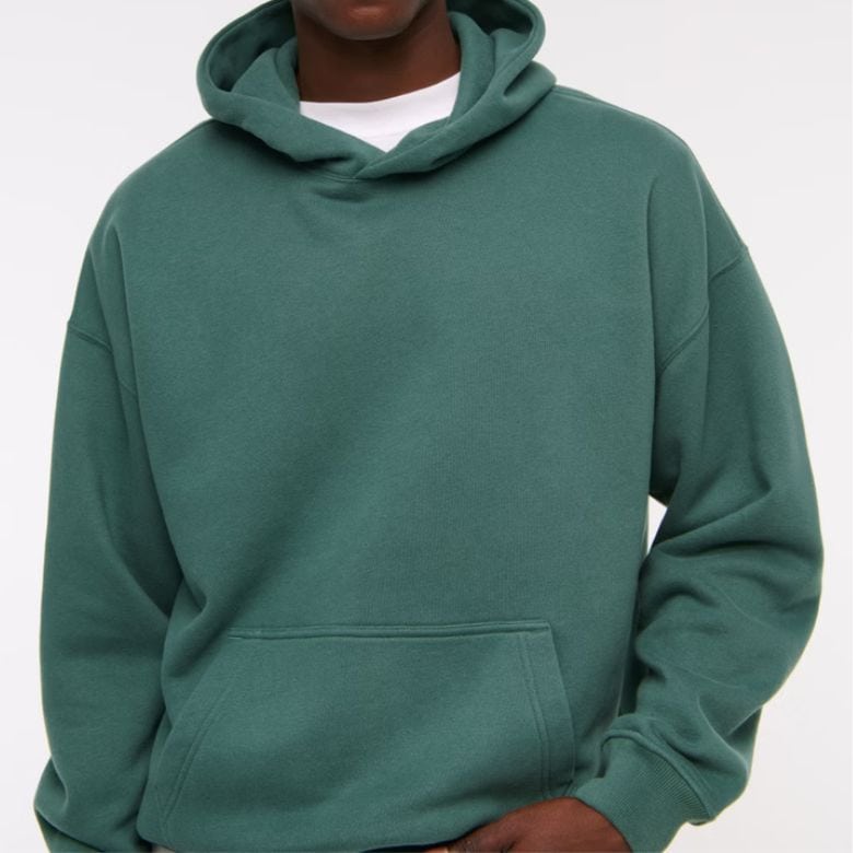 green hoodie