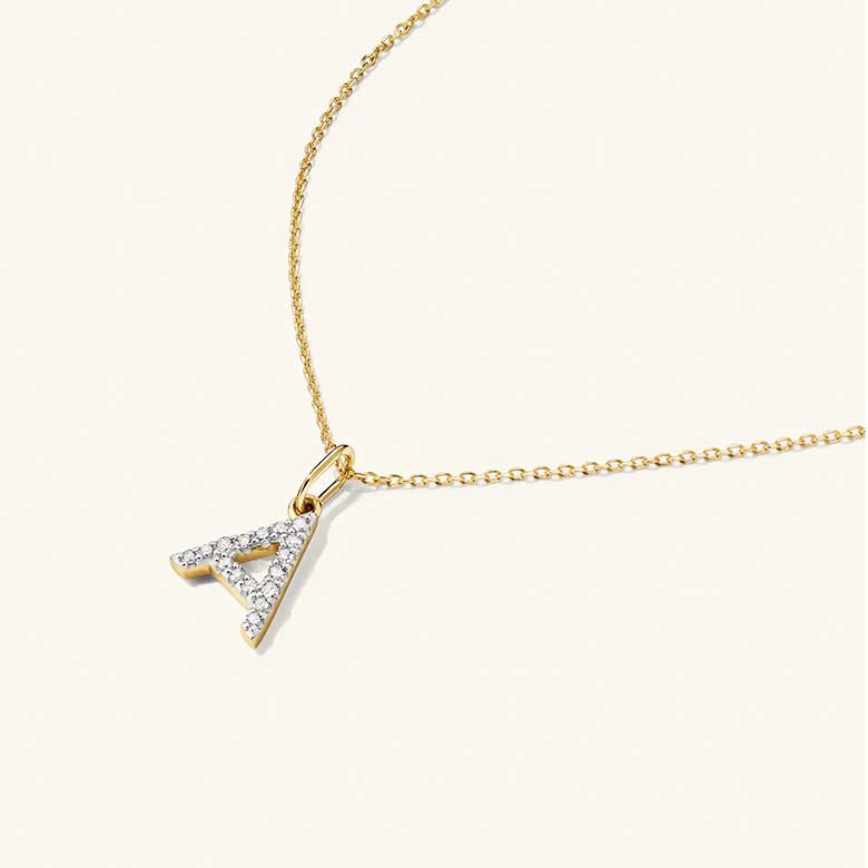personalized letter necklace