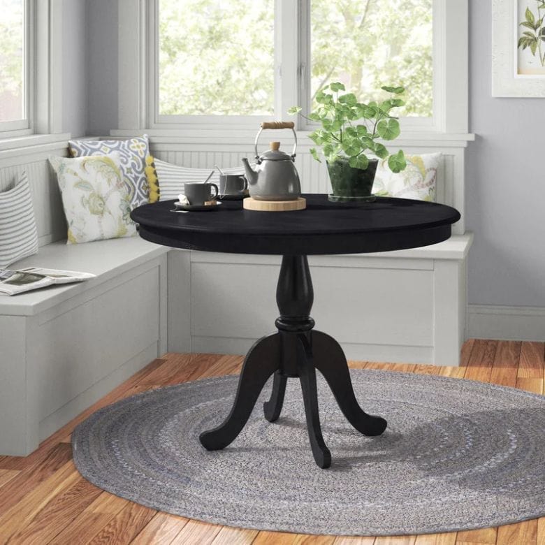 round black dining table
