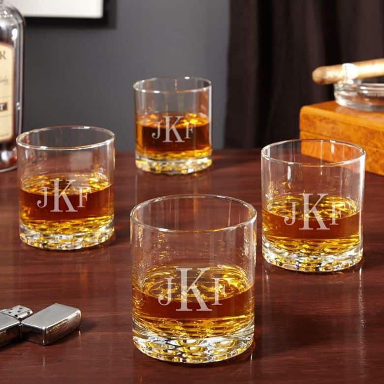 engraved whiskey glasses