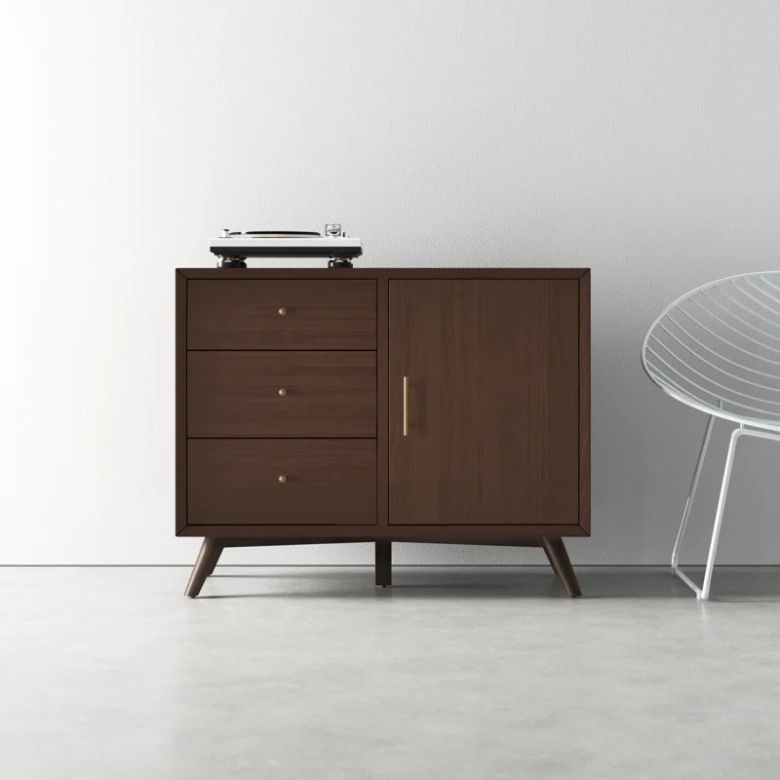 dark wooden cabinet