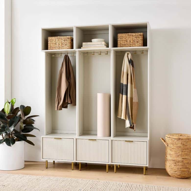 entryway mudroom storage lockers