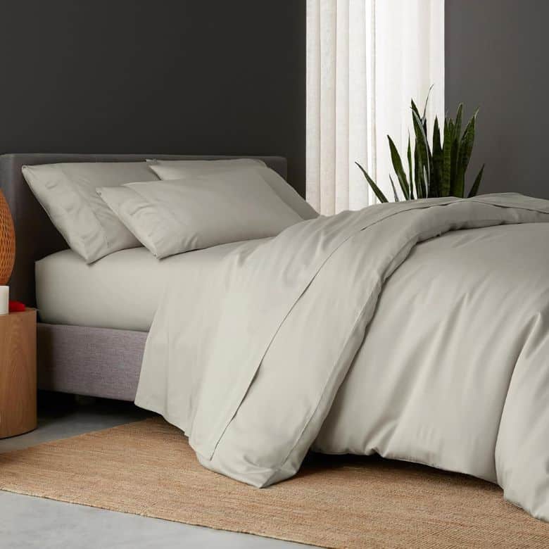 off-white bamboo duvet cover