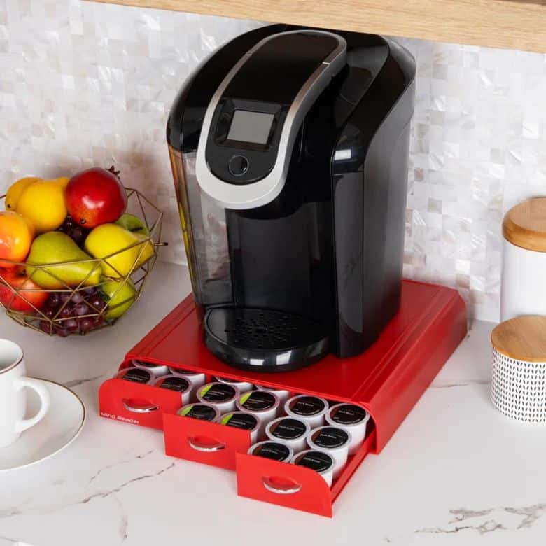 single serve coffee pod 3-drawer storage organizer
