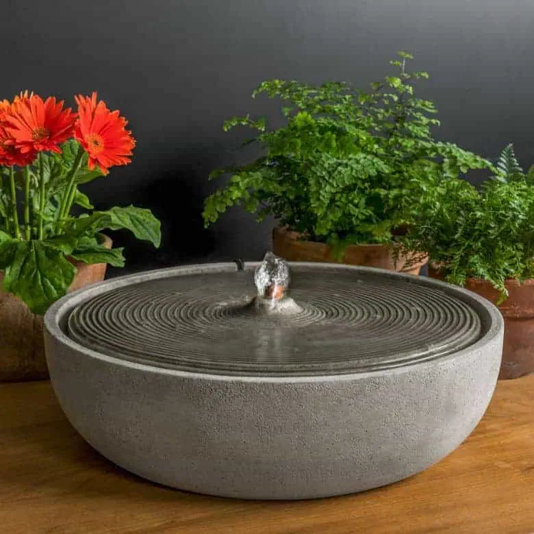 cast stone outdoor water fountain