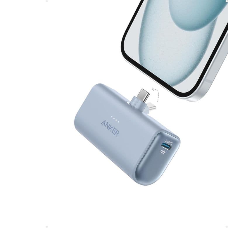 Nano Power Bank with Built-in USB C Connector