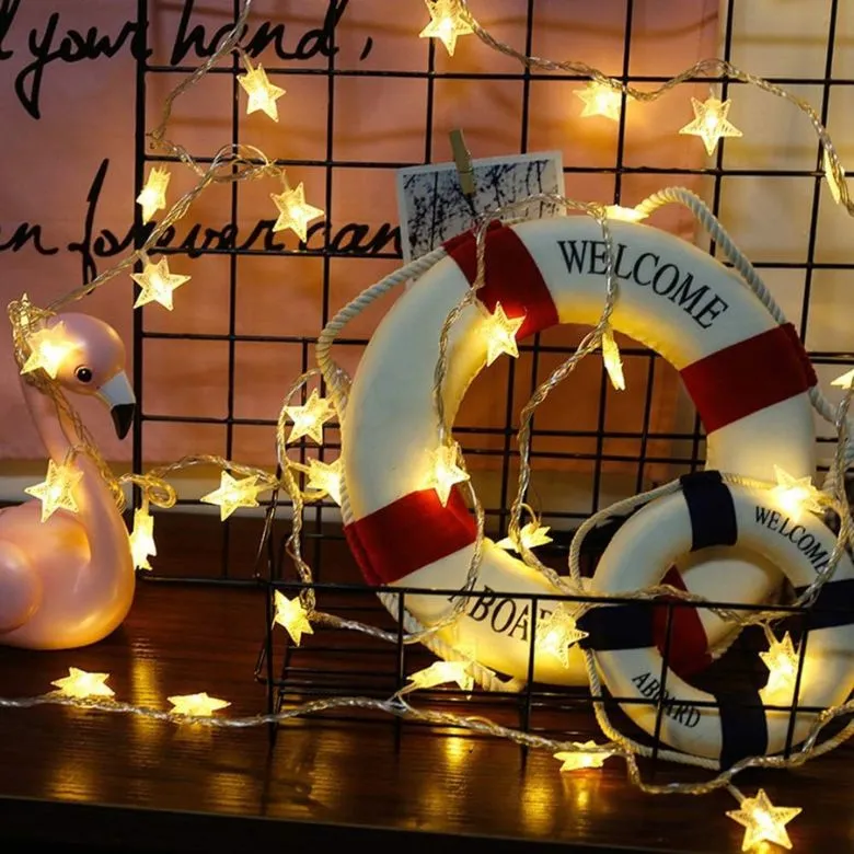 LED star string lights