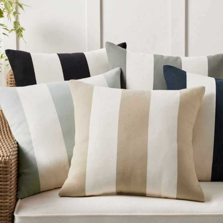 Striped Outdoor Pillow