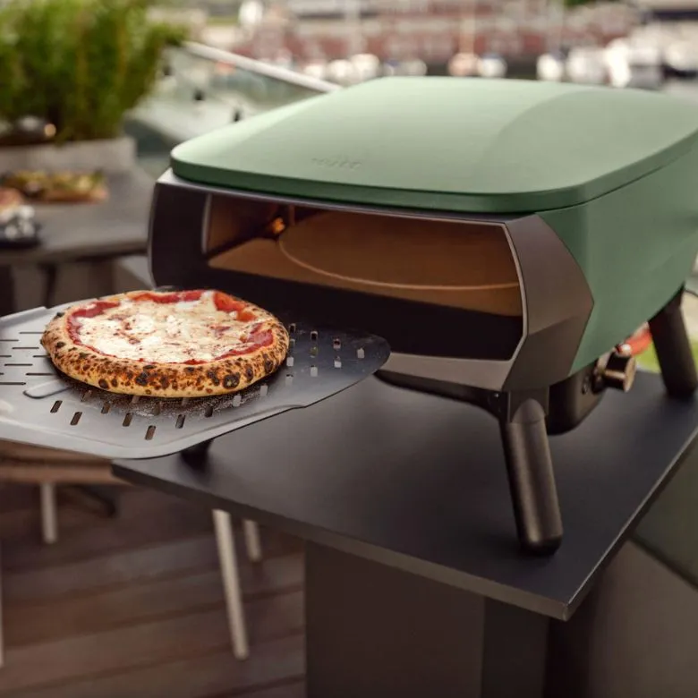 Matte Green Witt PICCOLO Rotante Gas Powered Pizza Oven