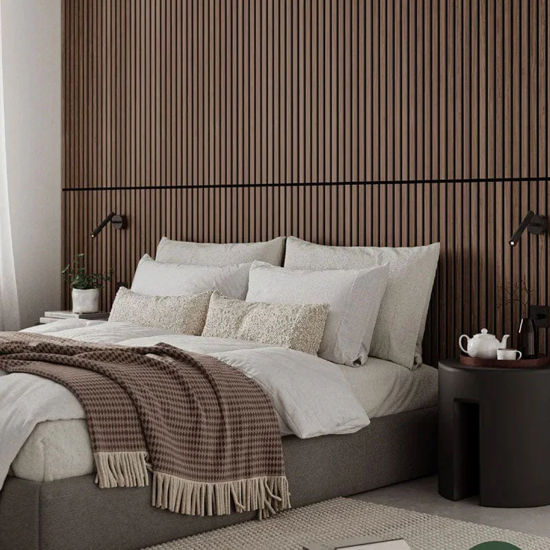 paneling used in jonathan and zooey LA apartment complex renovation
