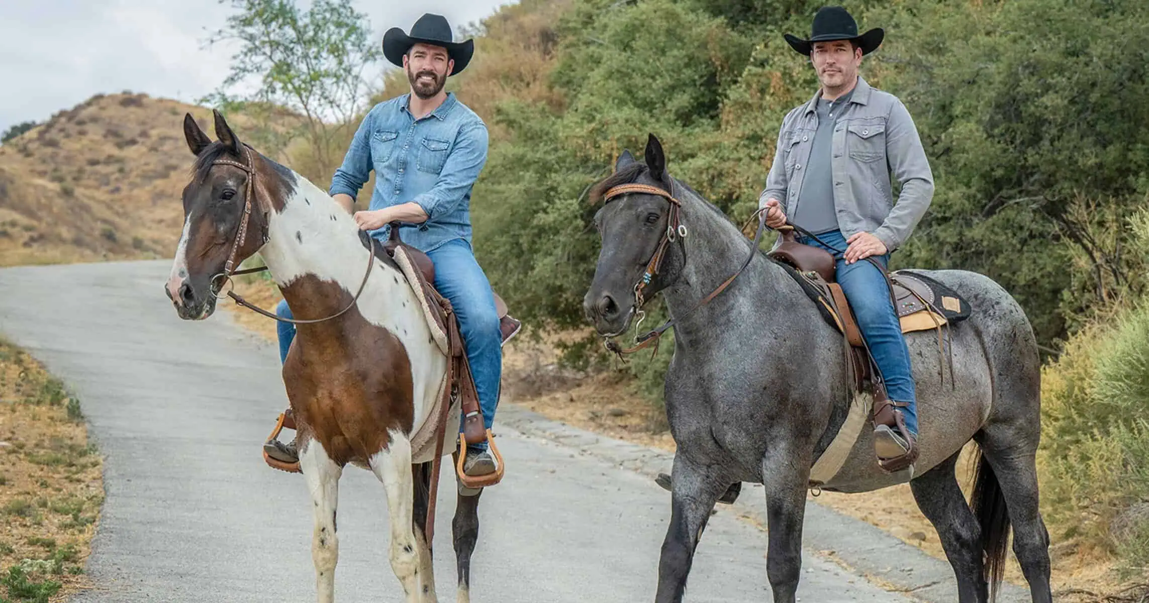 drew and jonathan scott in their new show chasing the west