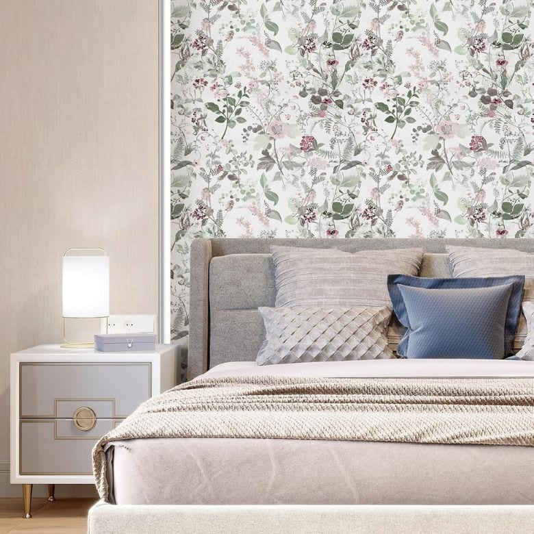 Boho Floral Peek and Stick Wallpaper