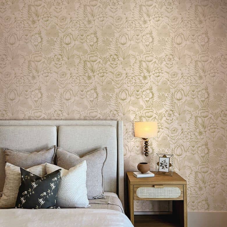 floral vintage peel and stick wallpaper