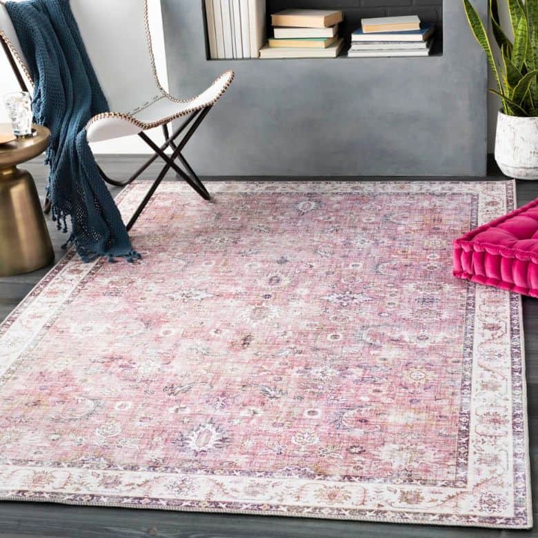 Oriental Mauve Area Rug