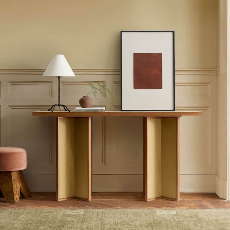 Pierce & Ward Linen Console Table
