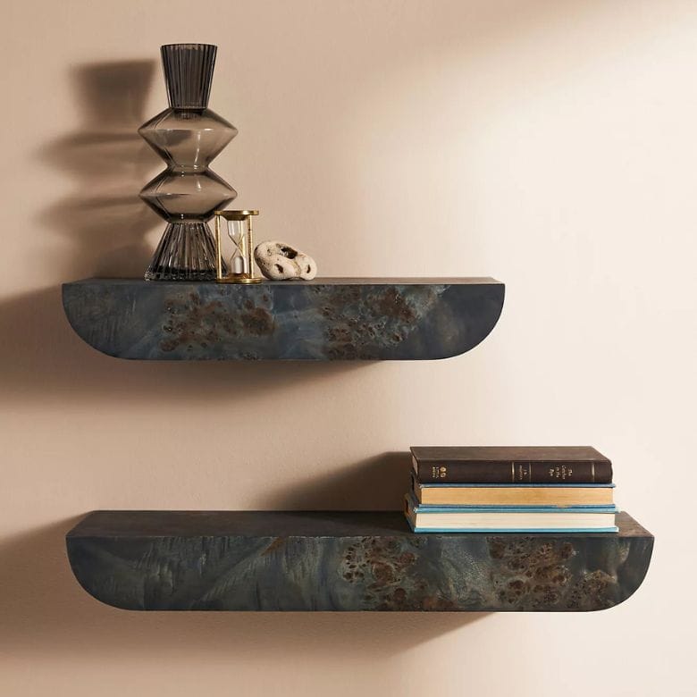 Floating Burl Shelf