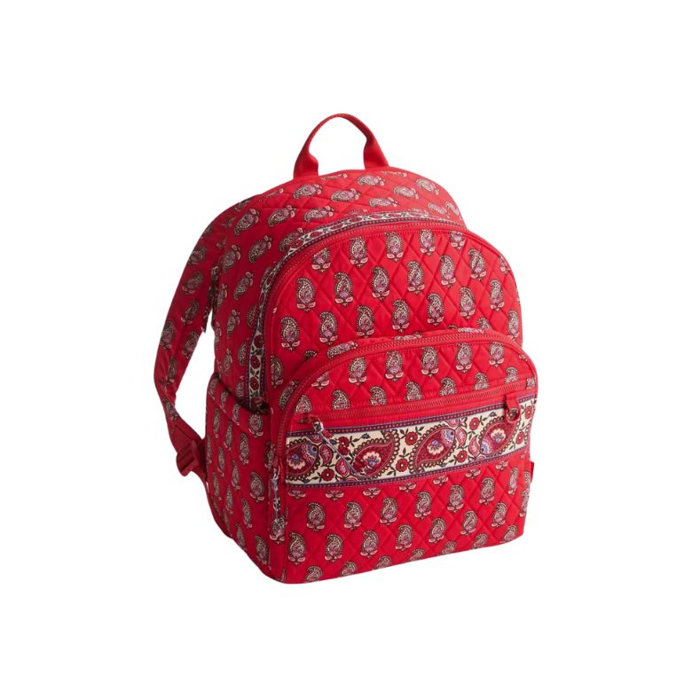 red quilted vera bradley backpack