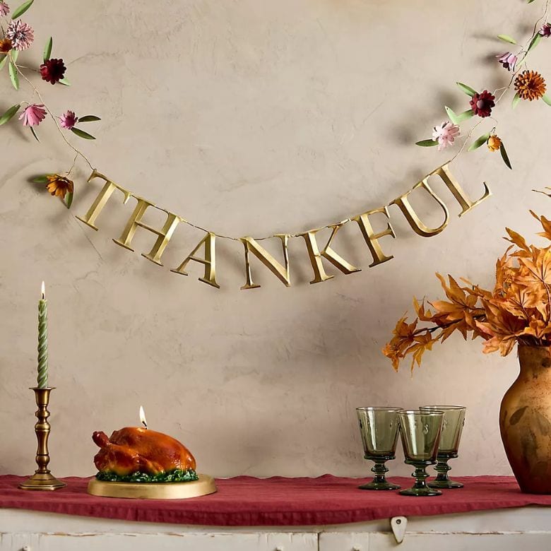 "Thankful" Iron Garland